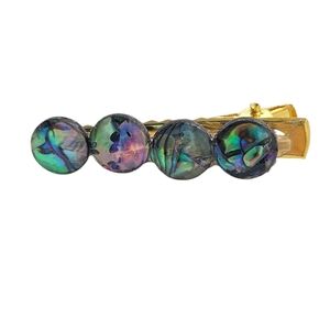 18K Gold Plated Abalone Hair Clip